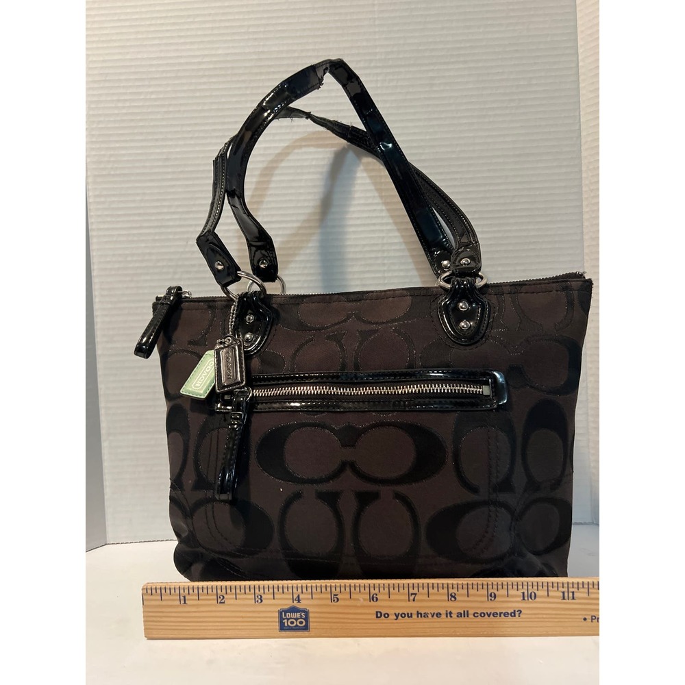 Coach black  Signature Small Tote # 23473 (See pictures) - Picture 4 of 12